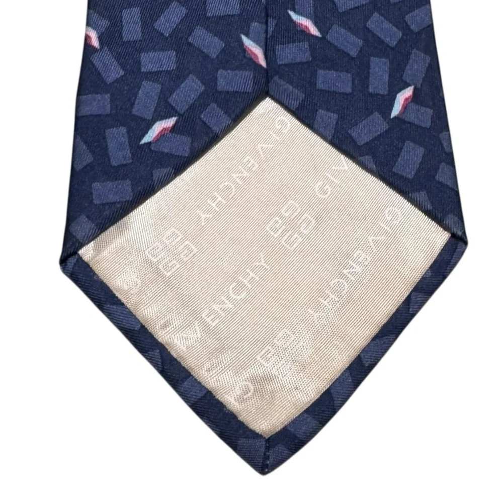 Givenchy Red Striped Patterned Floral‎ 100% Silk Men's Tie 58.5x4